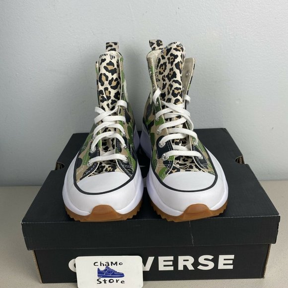 Converse Run Star Hike Hi Camo Women's Sneaker Platform - Picture 2 of 8
